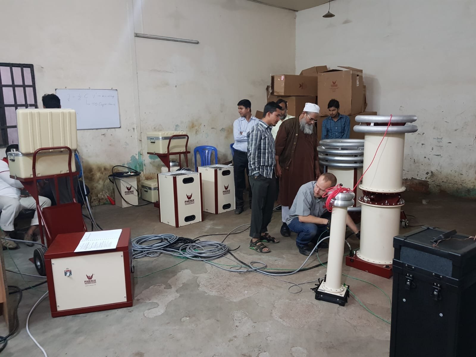 Phenix 100 kV AC high voltage test sets being commissioned for BPDB
